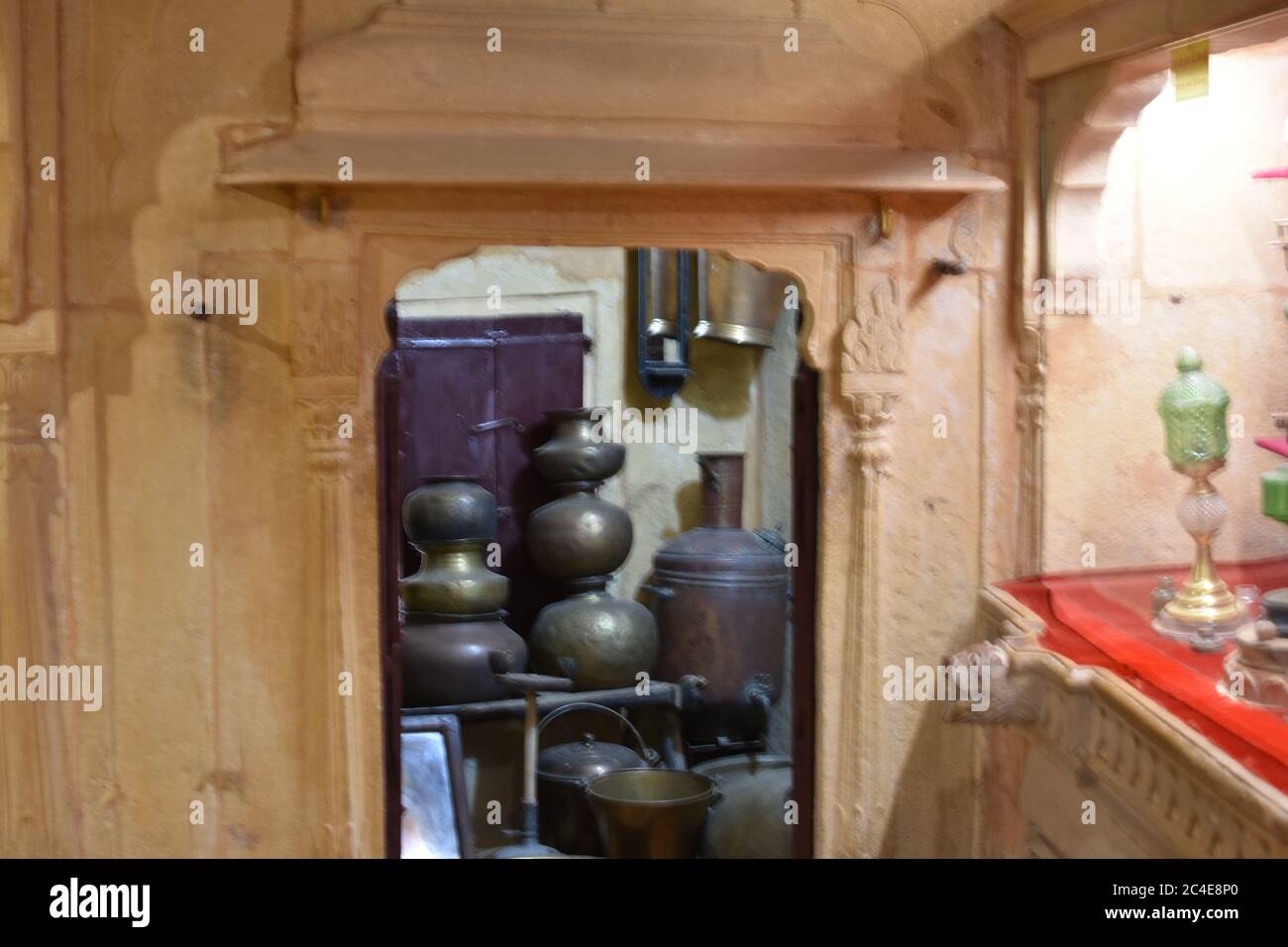 copper made utensils of mughal period Stock Photo Alamy