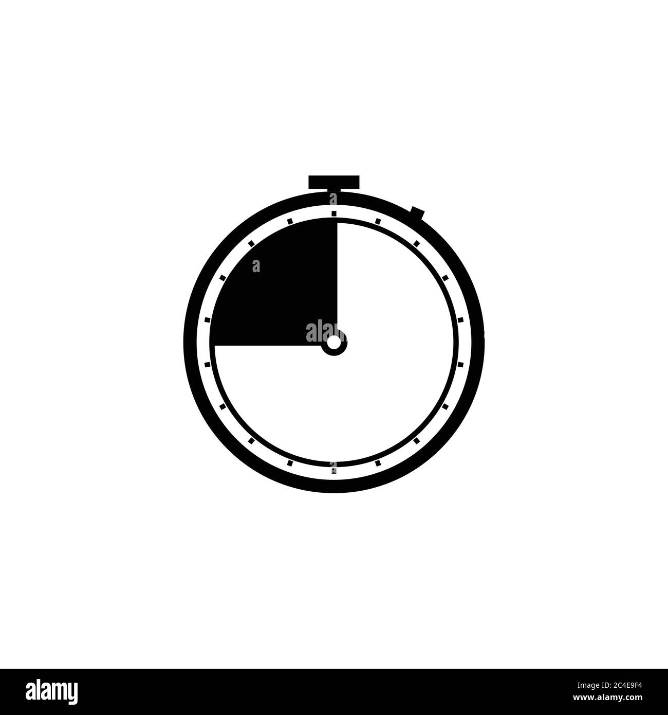 Stopwatch line icon. Design template vector Stock Vector Image & Art ...