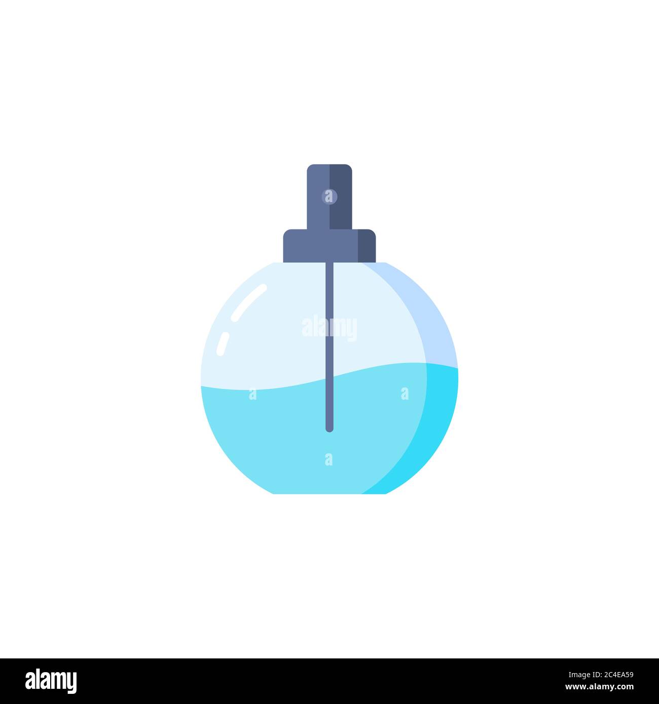 Perfume vector icon symbol isolated on white background Stock Vector
