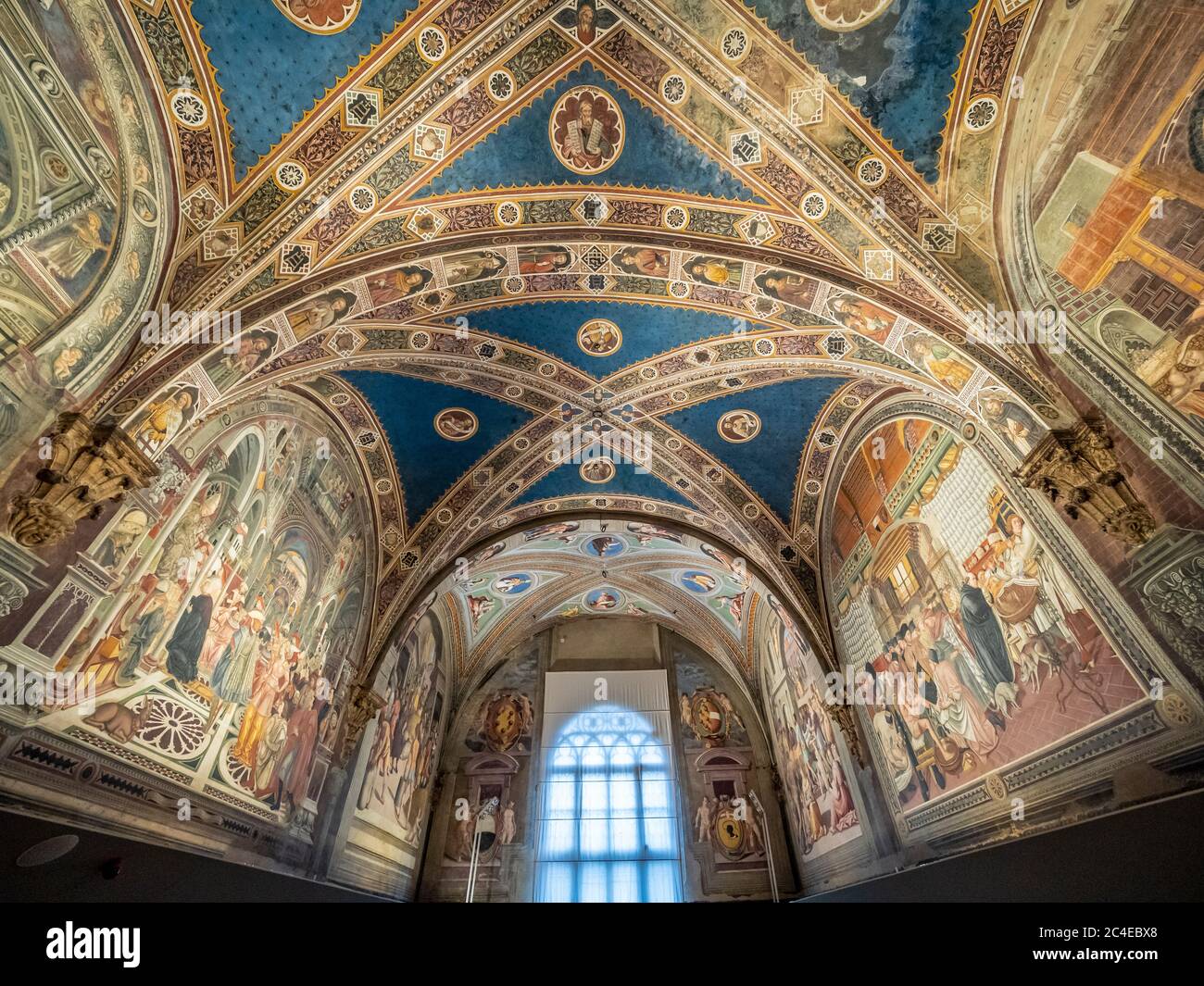 Pellegrinaio room of  Santa Maria della Scala, Siena, Italy. Stock Photo