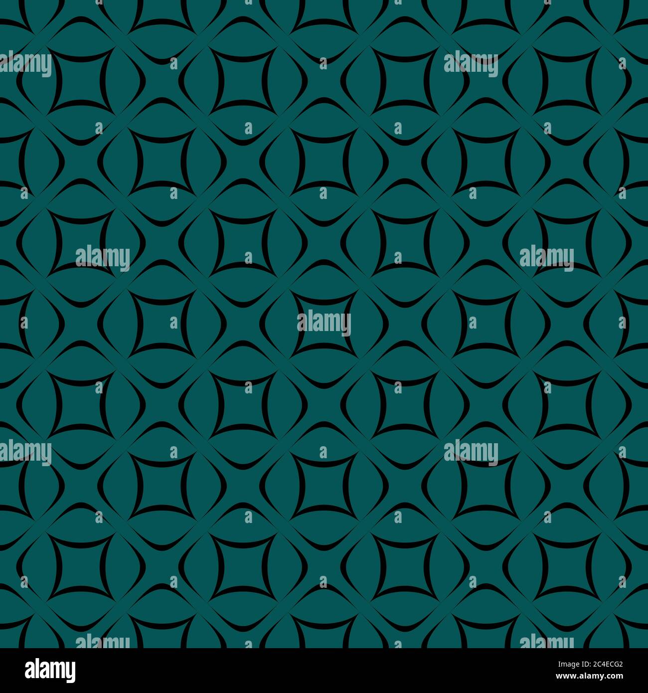 Black pattern on an emerald seamless background Stock Vector Image ...