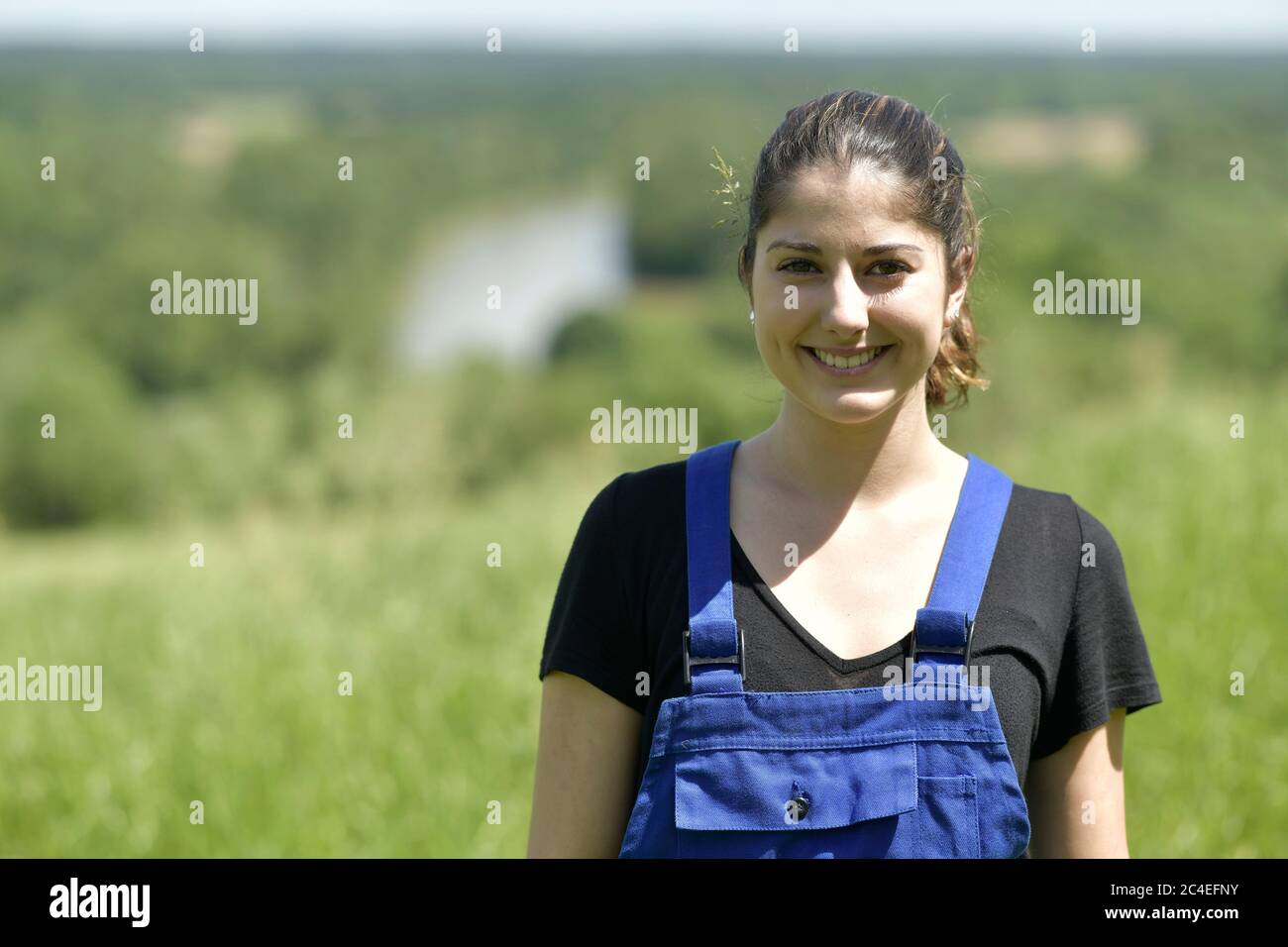 Woman Farmer Overalls High Resolution Stock Photography and Images - Alamy