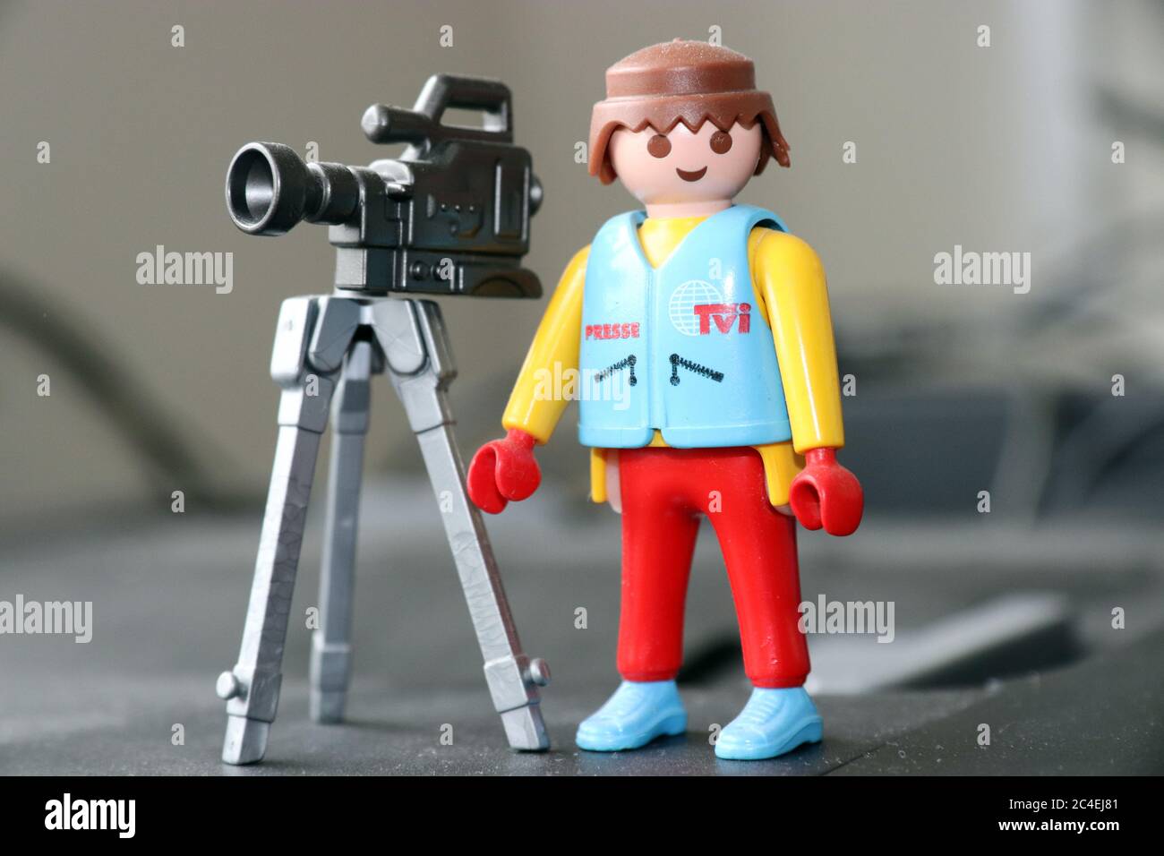 Playmobil TV cameraman Stock Photo - Alamy