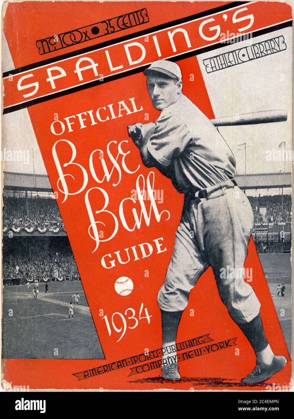 Spalding's Official Baseball Guide, A.G. Spalding & Bros., American Sports Publishing Company, 1934 Stock Photo