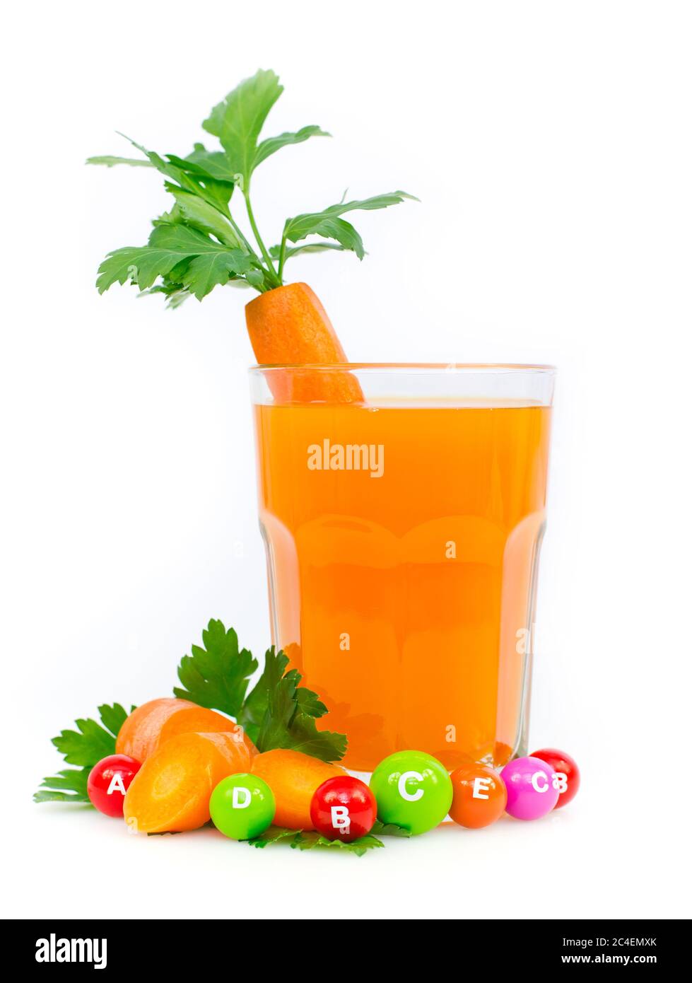 Fresh and healthy carrot juice Stock Photo Alamy