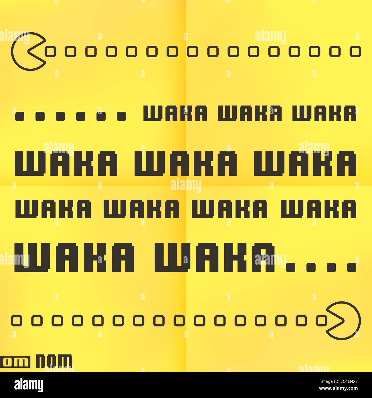 Quote joke. Yellow memo paper background. Vector illustration Stock