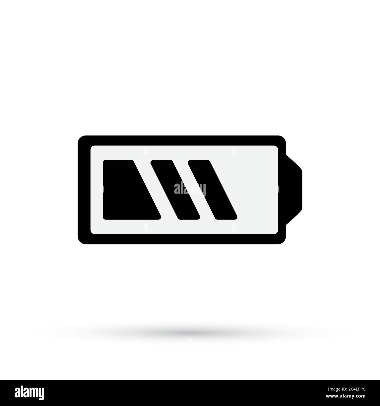 Energy icon. Black Battery isolated. Vector illustration Stock Vector ...