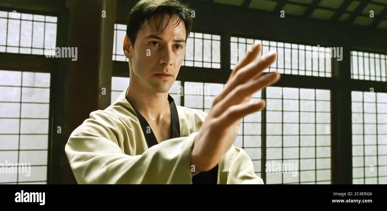 USA. Keanu Reeves in a scene from the ©Warner Bros film : The Matrix ...