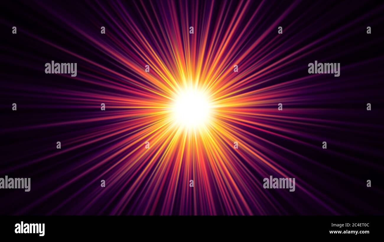 star ray light pulsing in space abstract Stock Photo Alamy