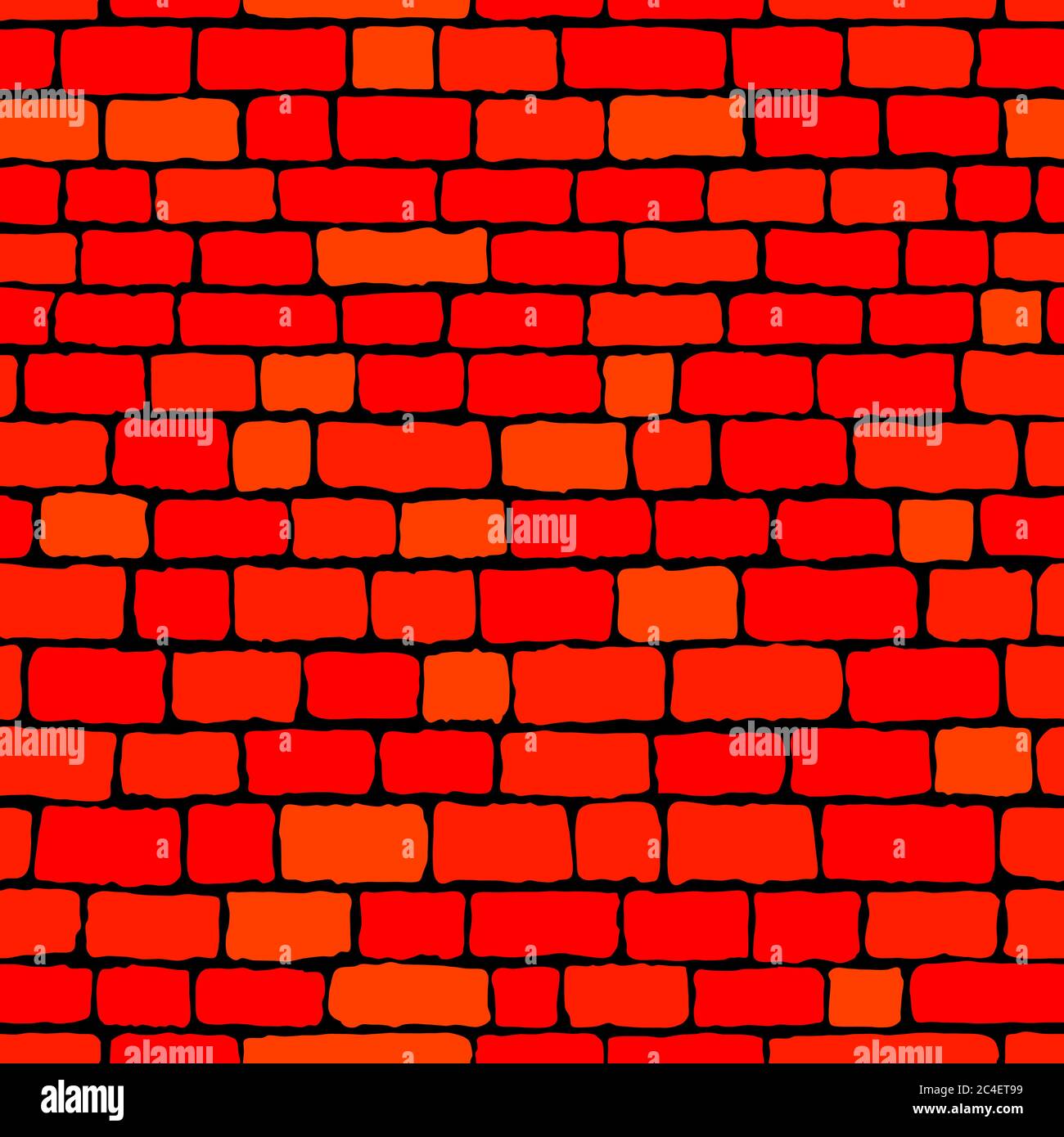 Red brick wall seamless background. Vector illustration Stock Vector ...