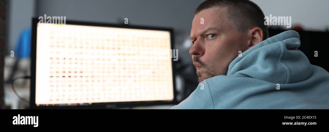 Freelancer working at home Stock Photo