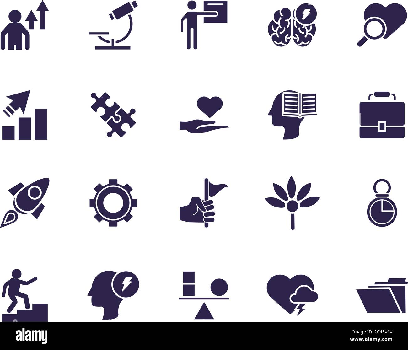 bundle of anger set icons vector illustration design Stock Vector