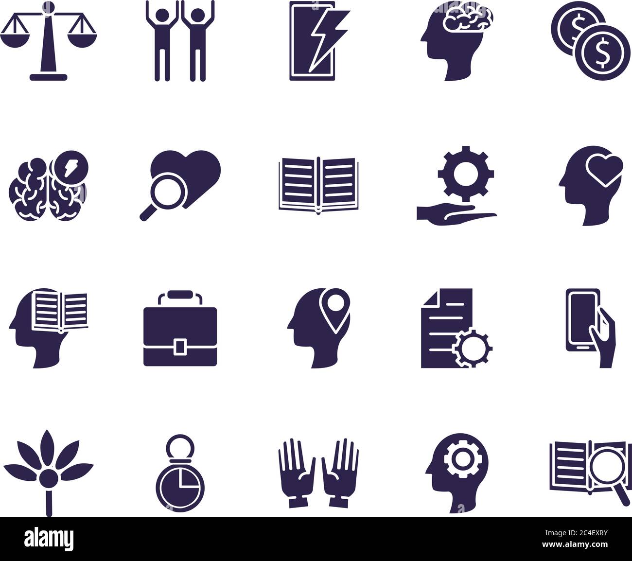 bundle of anger set icons vector illustration design Stock Vector