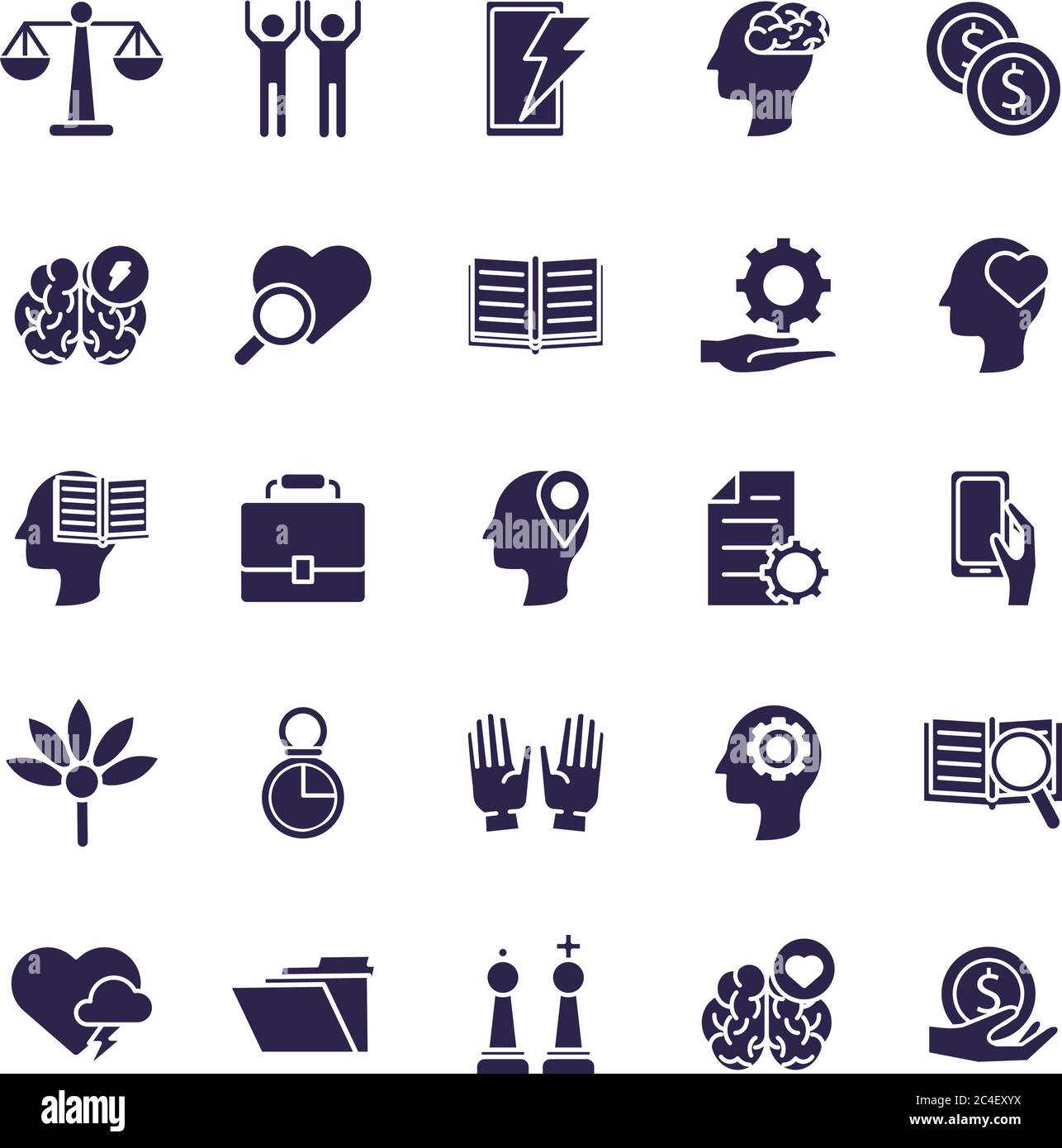 bundle of anger set icons vector illustration design Stock Vector