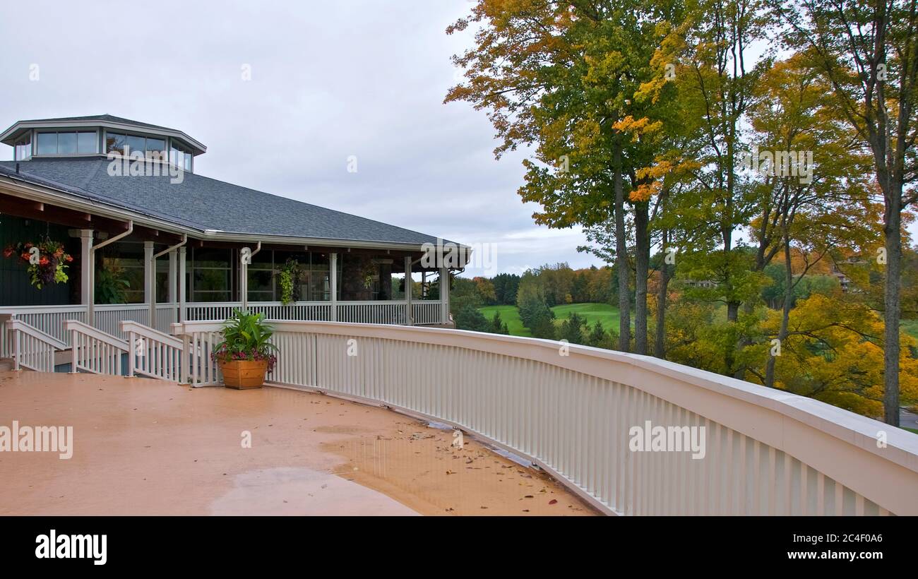 Huntsville, Ontario / Canada 09/26/2010 A tourist resort in autumn