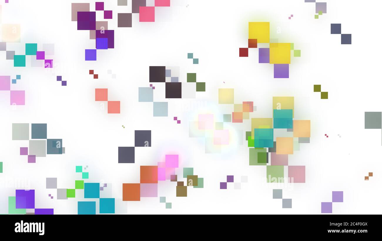 boxes geometric concept color illustration background abstract Stock ...