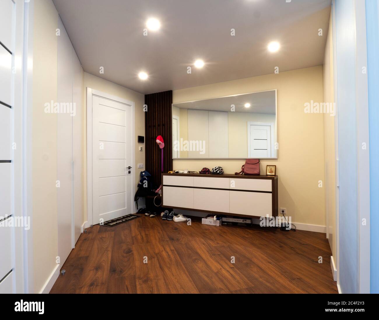 The interior of a private apartment. Hallway Stock Photo - Alamy