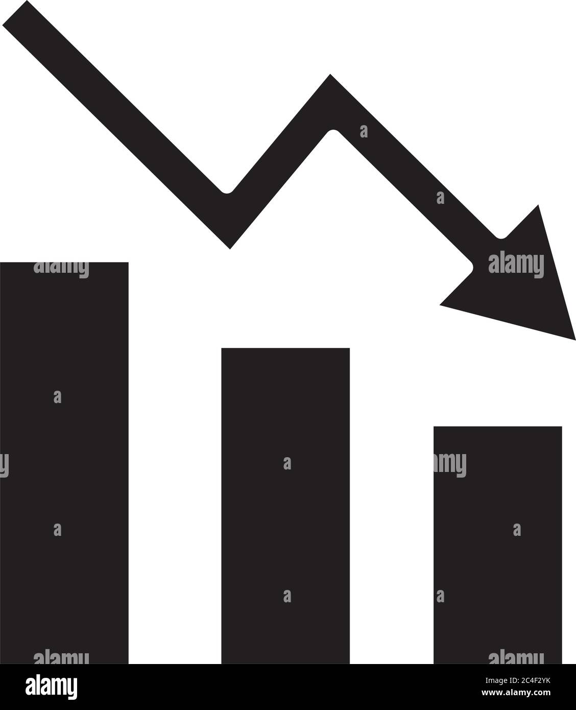 statistics bars silhouette style icon vector illustration design Stock ...