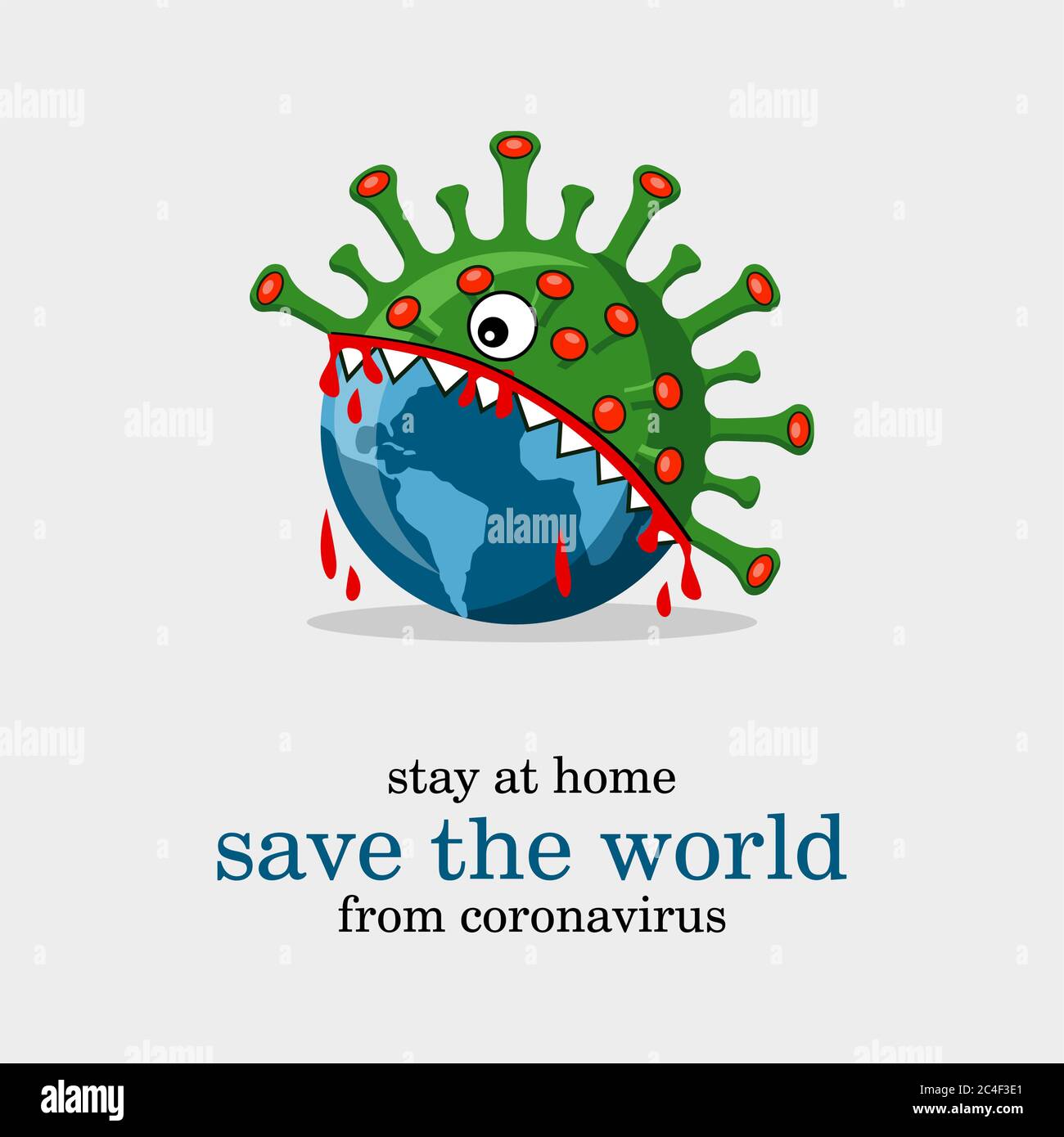 I Will Save The World By Eating Save the world from coronavirus, virus eating the world light