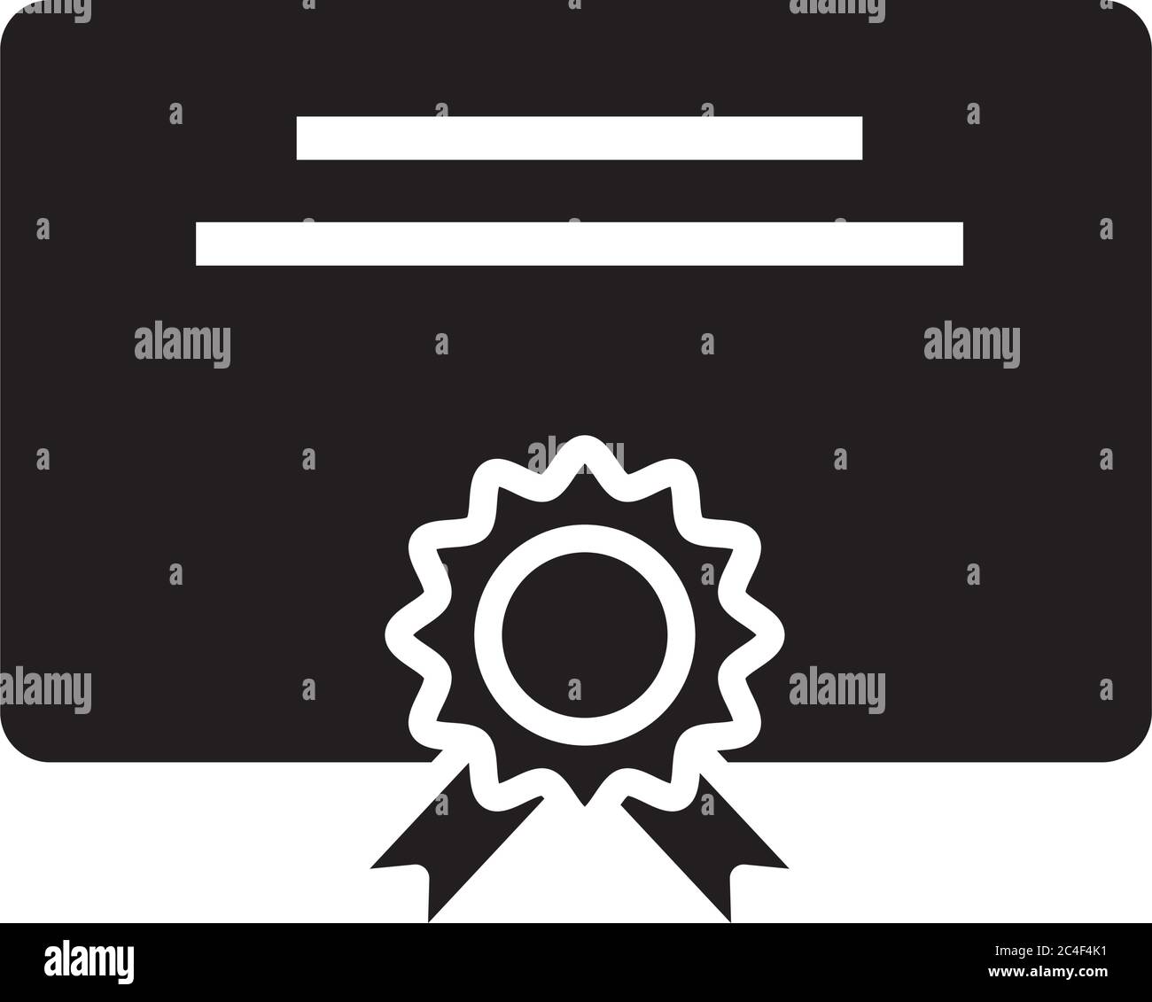 graduation certificate diploma silhouette style vector illustration ...
