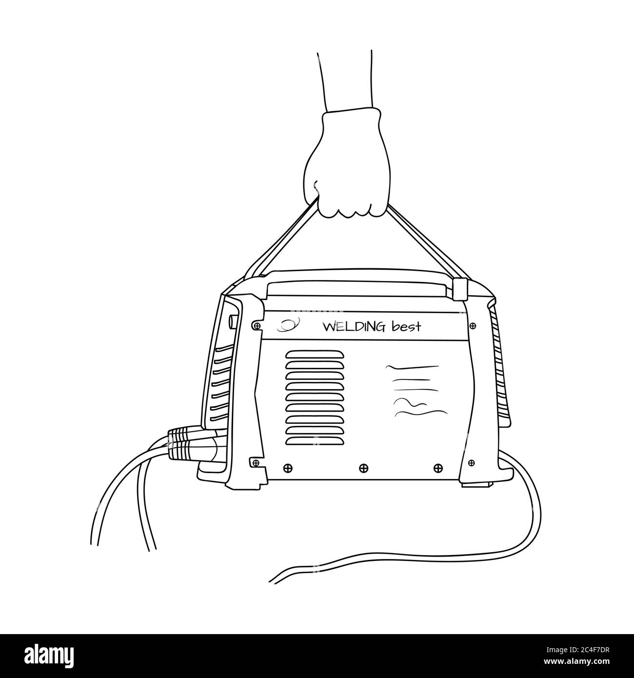 Details 66+ welding machine sketch in.eteachers