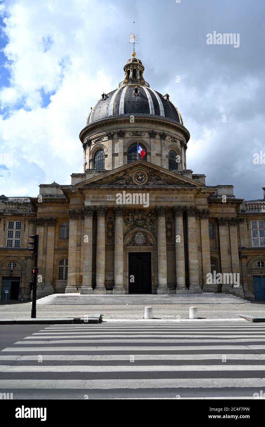 Institut de France in Paris Stock Photo