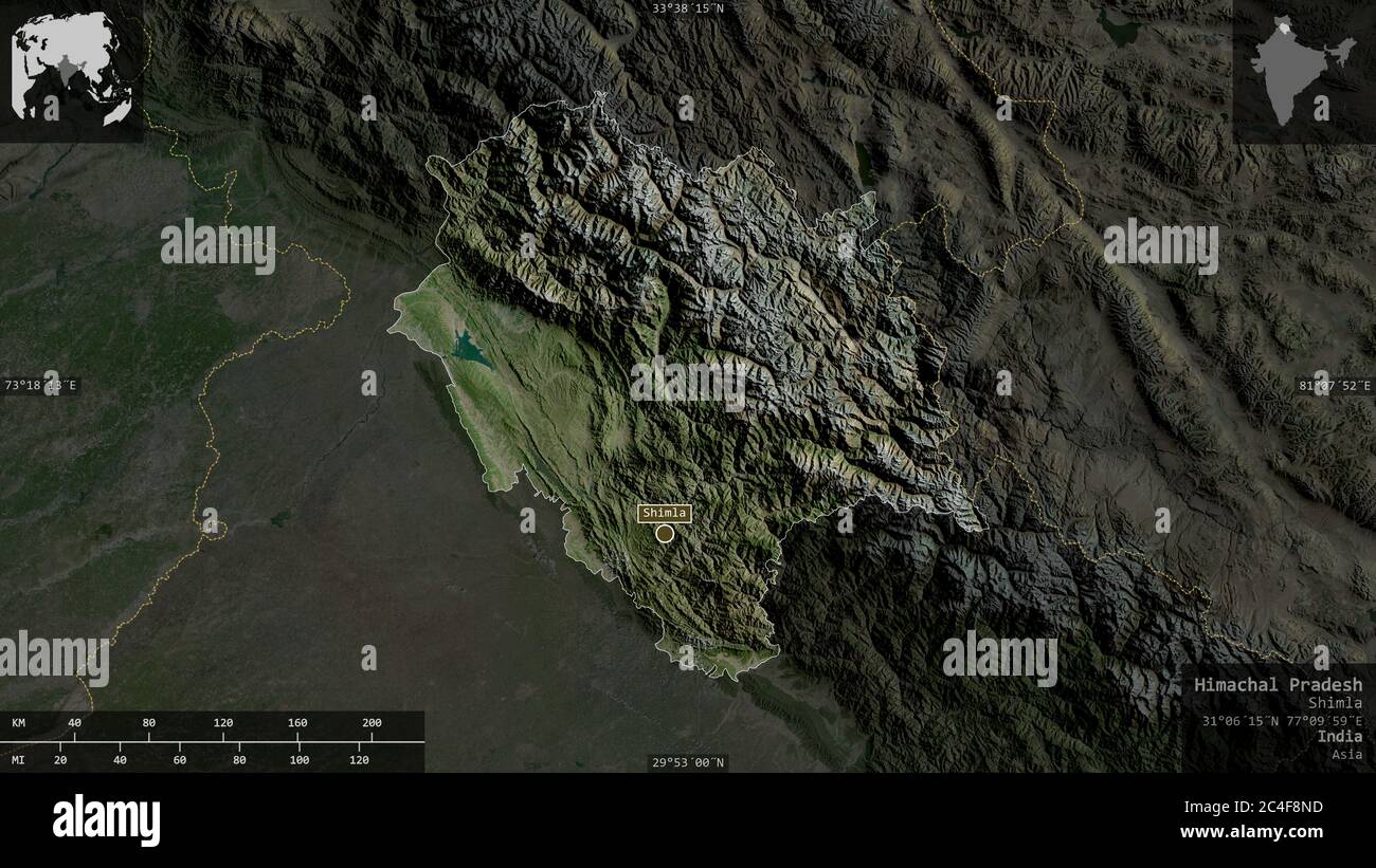 Satellite 3D Map Of Himachal Pradesh – KSMF