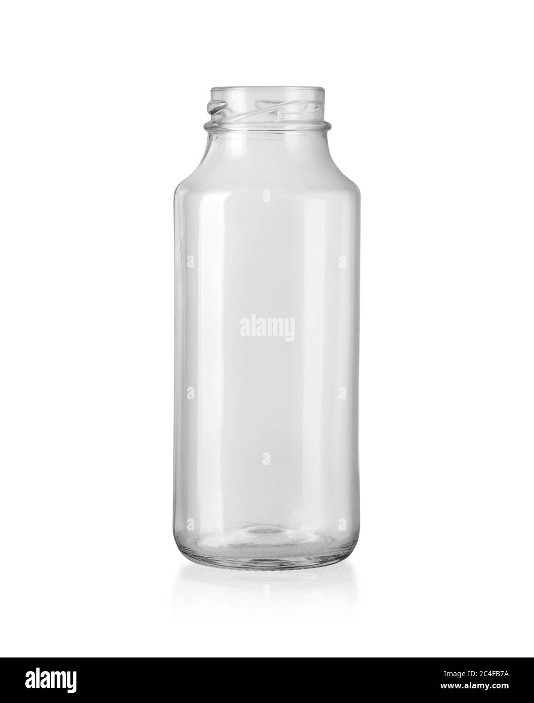 Empty glass jar isolated on white with clipping path Stock Photo Alamy