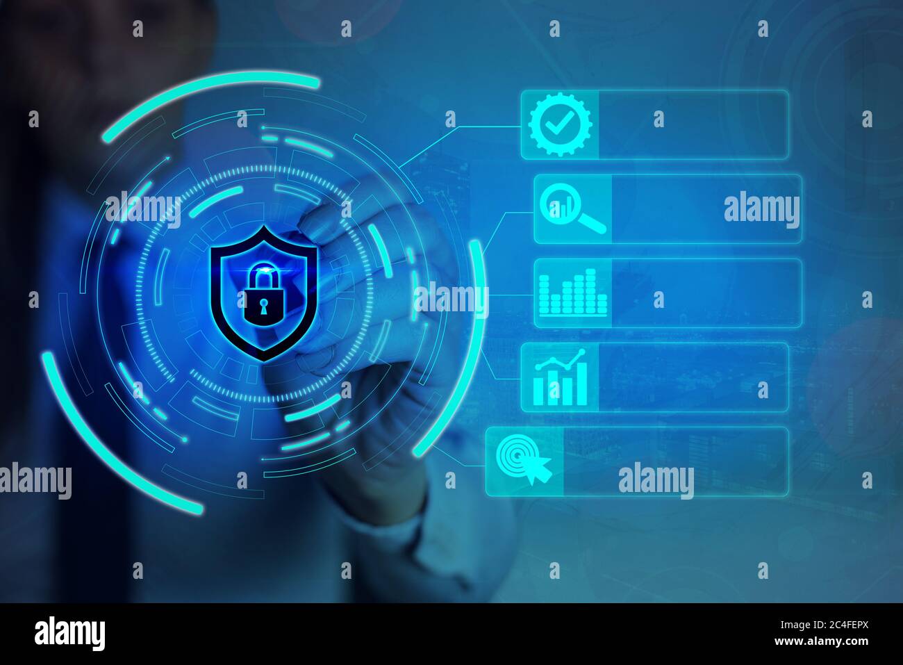 Graphics Padlock For Web Data Information Security Application System ...