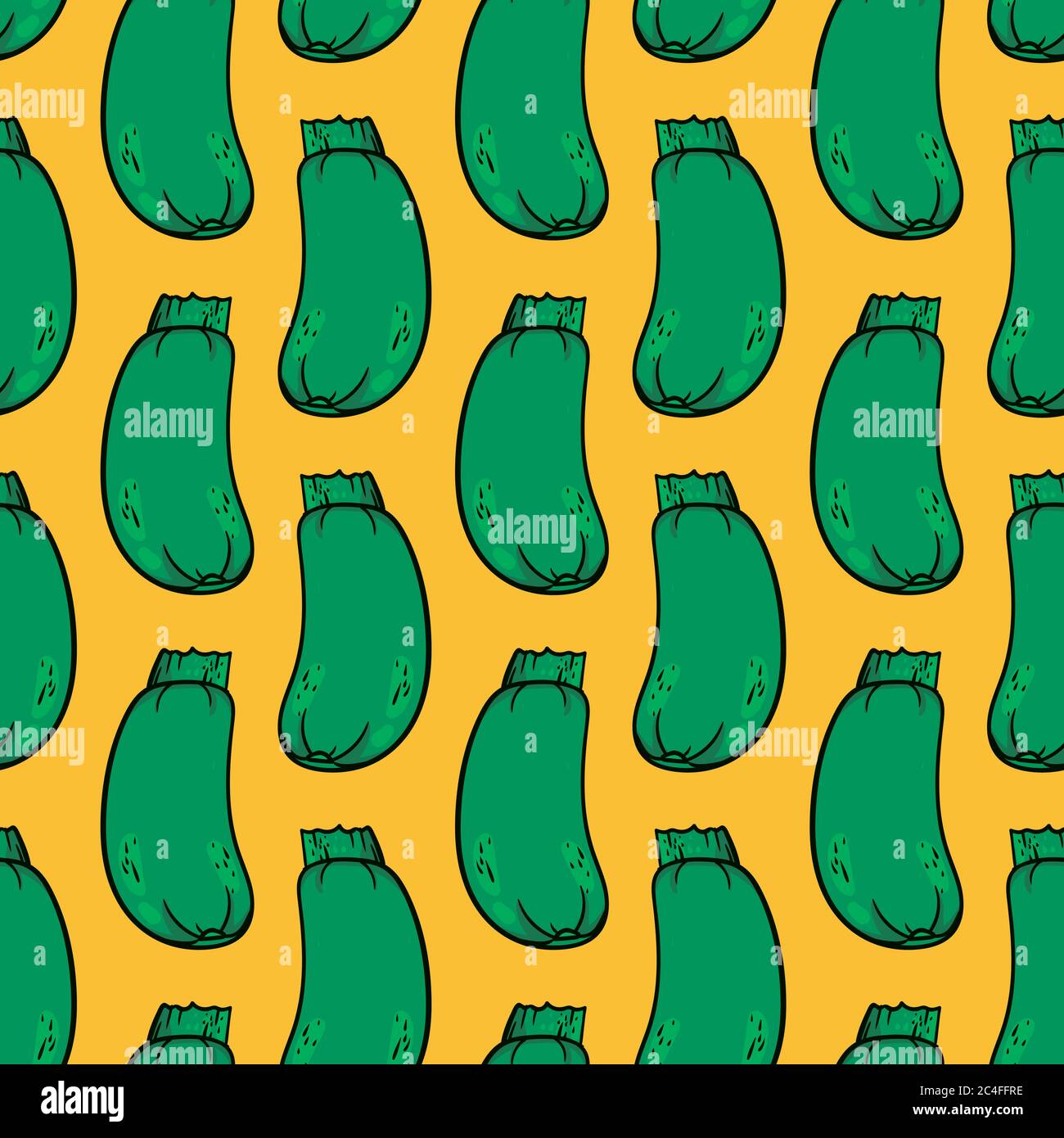 Zucchini Pattern Courgette pattern Stock Vector Images - Alamy