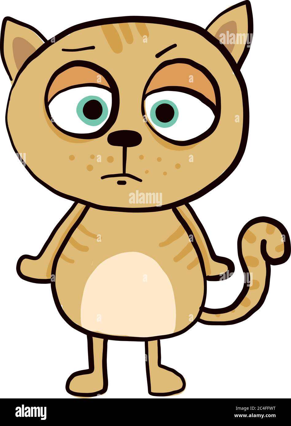 Cartoon cat angry expression hi-res stock photography and images - Alamy