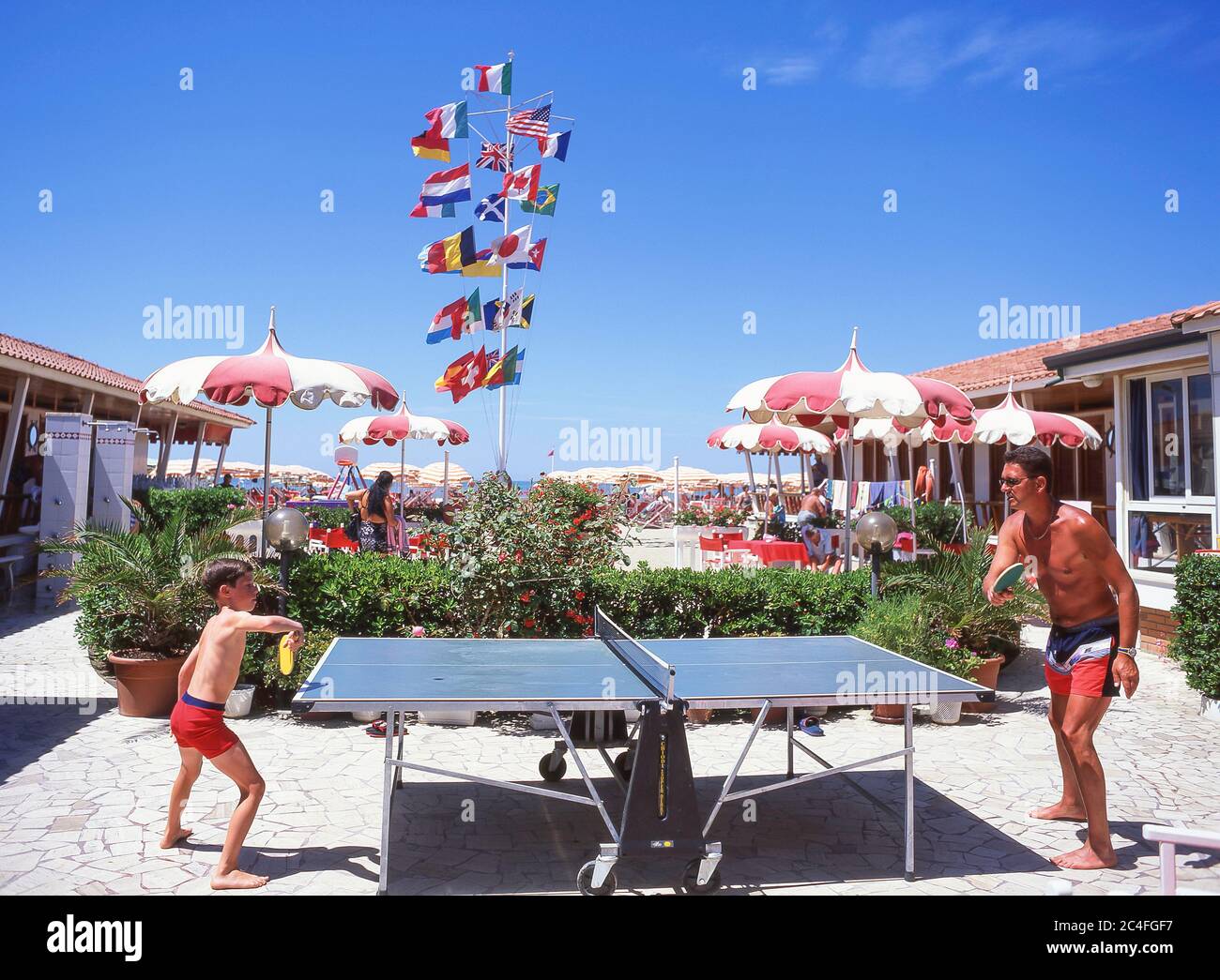 Beach table tennis hi-res stock photography and images - Alamy