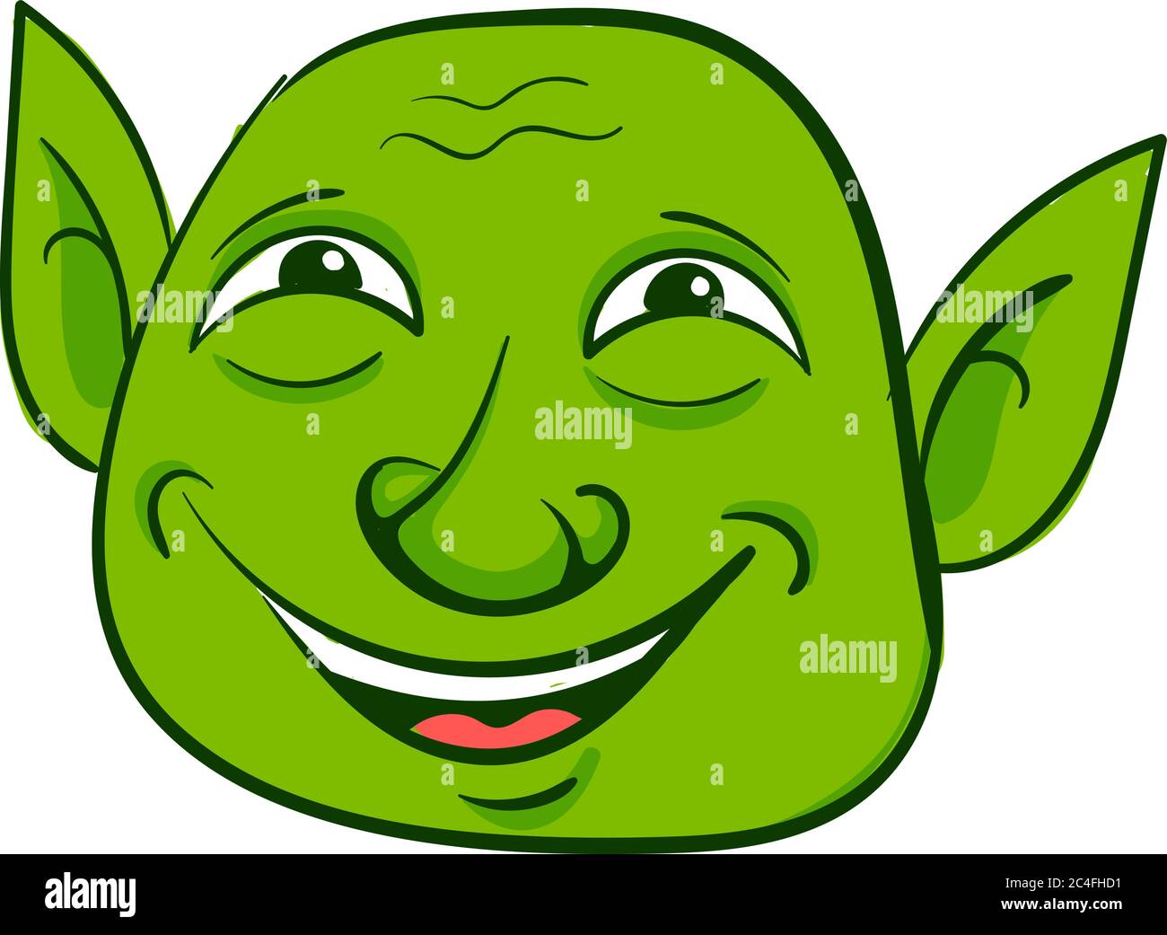 Cartoon Greek Demon Face Troll Green Monster Sticker Vector Ilustraç  Clipart, Seize, Sticker, Cartoon PNG and Vector with Transparent Background  for Free Download