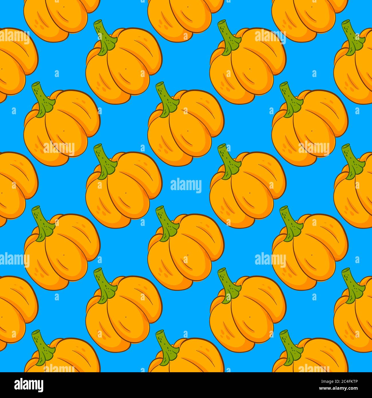 Vector seamless pattern pumpkin Stock Vector Images - Alamy