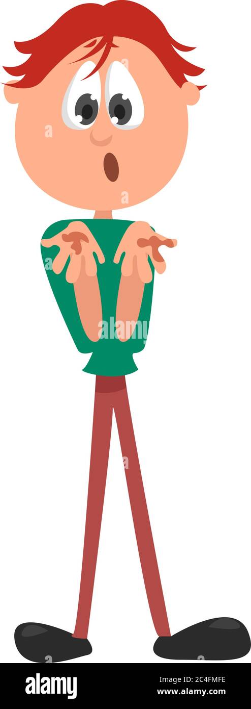 Man with dirty hands, illustration, vector on white background Stock Vector  Image & Art - Alamy