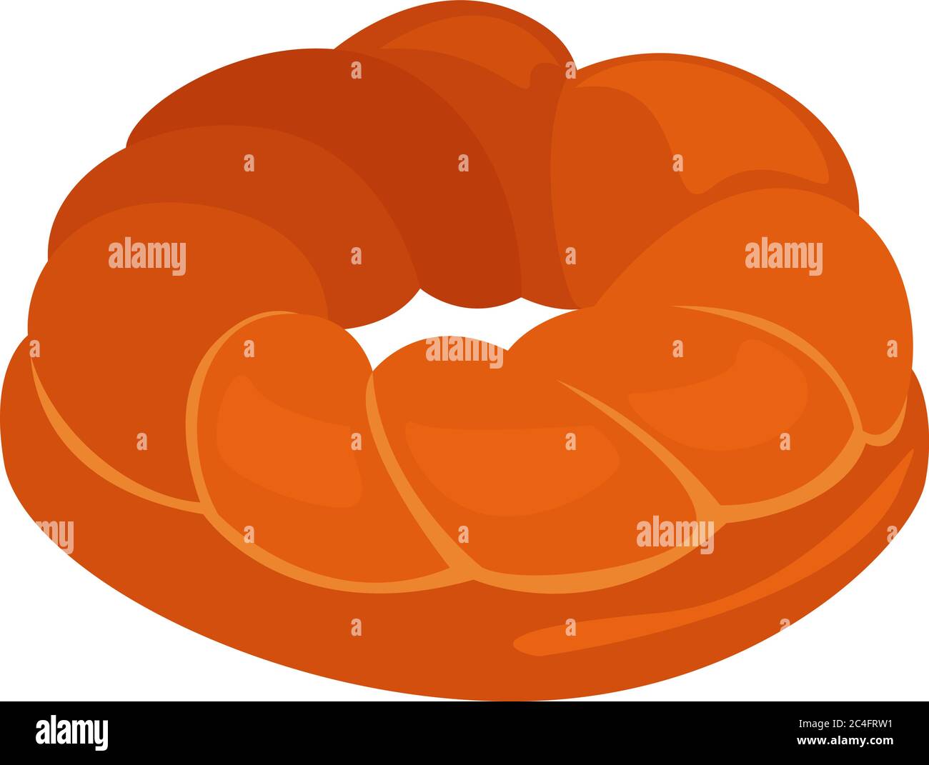 Vector Kalach Kalach bread, illustration, vector on white background Stock Vector ...