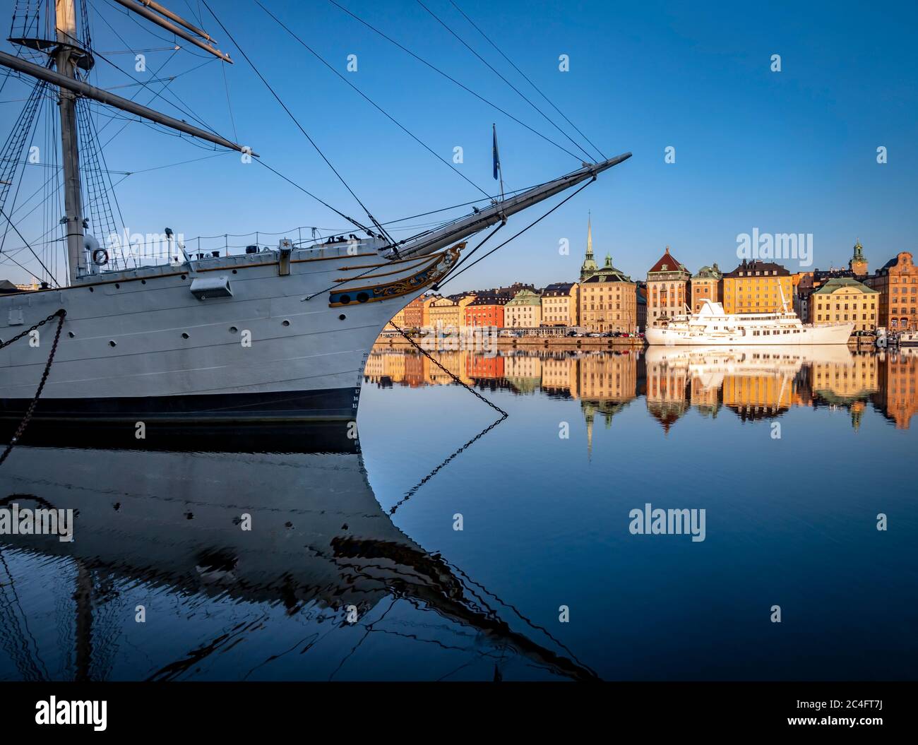 View of Stockholm Sweden early morning Stock Photo