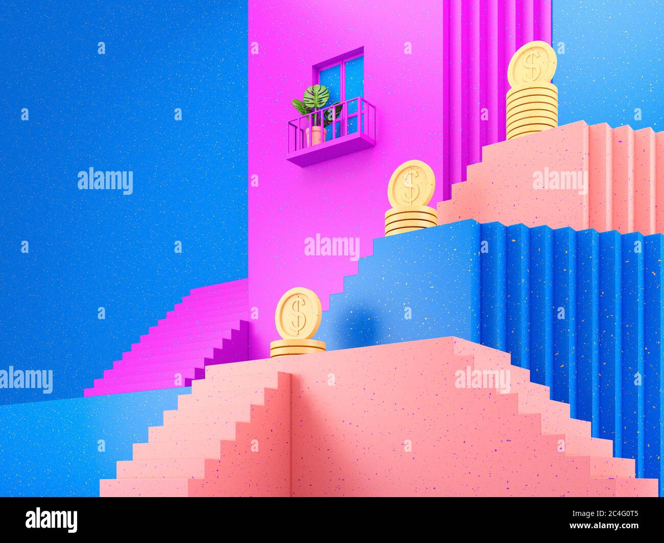 Mortgage, conceptual illustration. Stock Photo