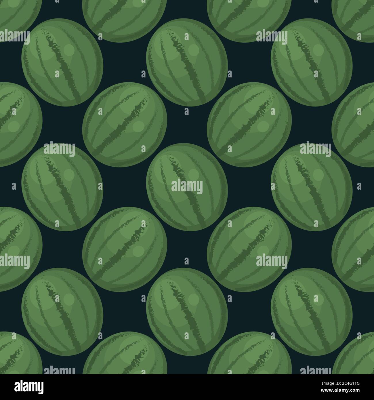 Watermelon pattern, seamless pattern on dark blue background Stock ...