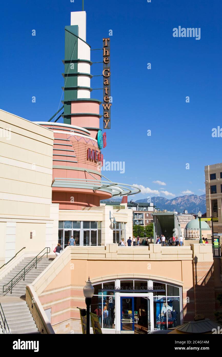 Cineplex at The Gateway shopping district, Salt Lake City, Utah, USA
