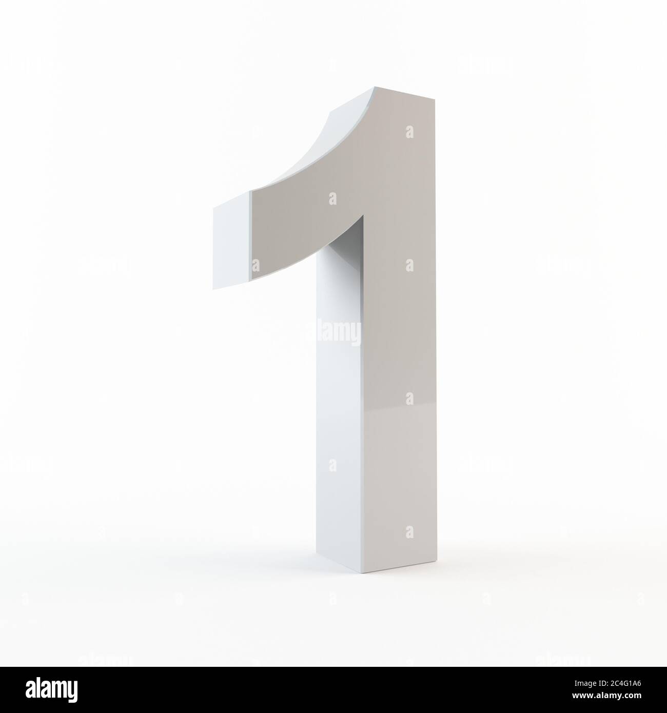 3D number 1 Stock Photo - Alamy