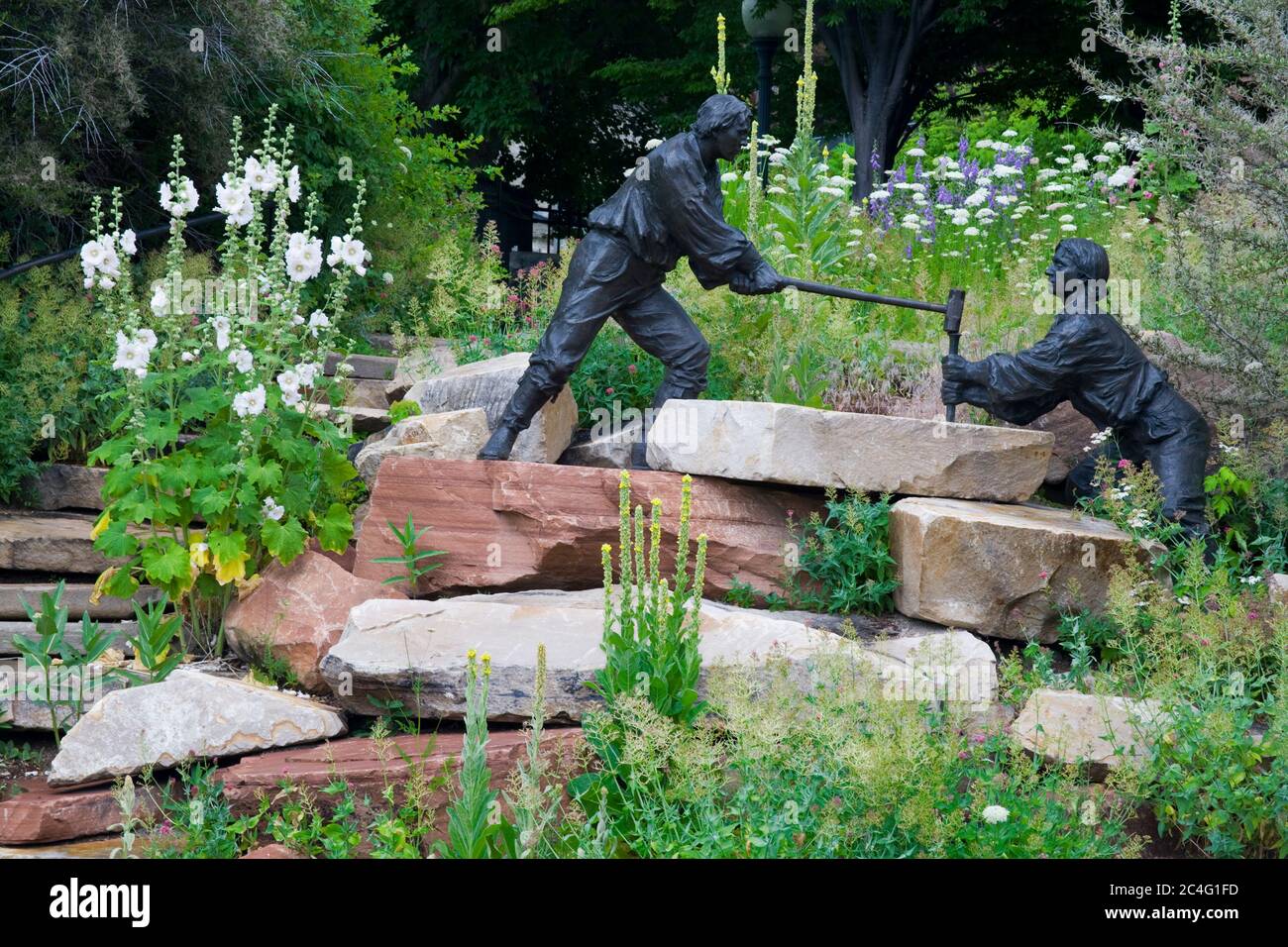 Quarries Monument in Brigham Young Historic Park, Salt Lake City, Utah