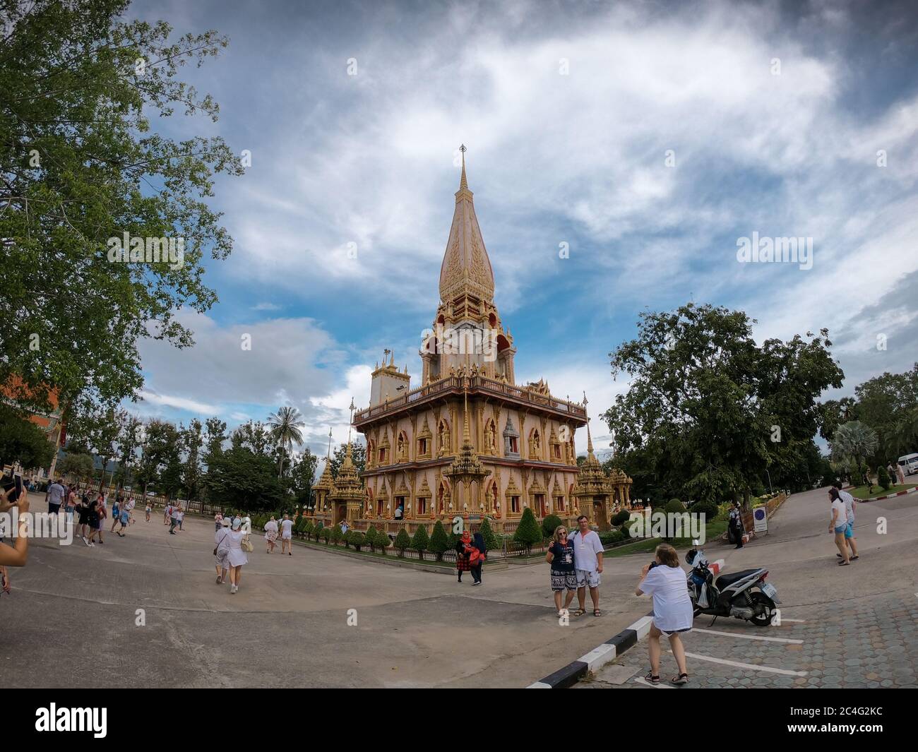 Wat Chalong Temple In Chalong Subdistrict, Mueang Phuket District, Thailand 18/11/2019 Stock Photo