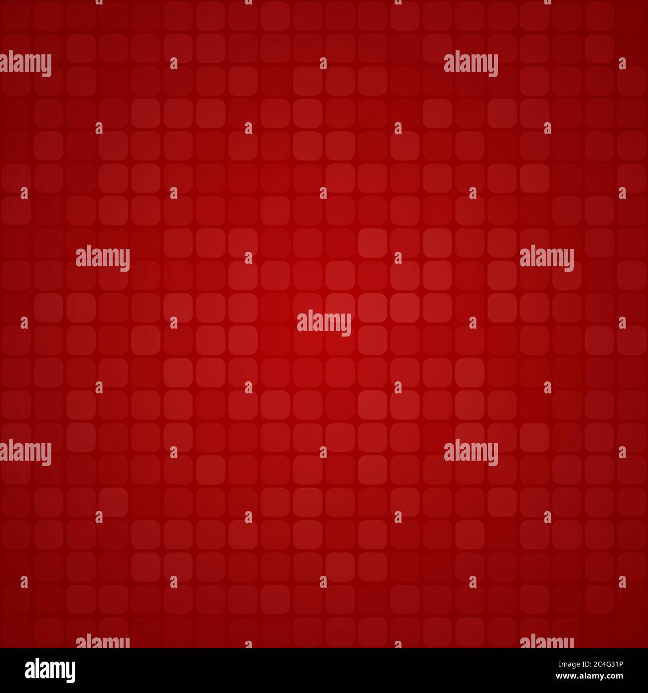 Abstract background of small squares or pixels in red colors Stock Vector