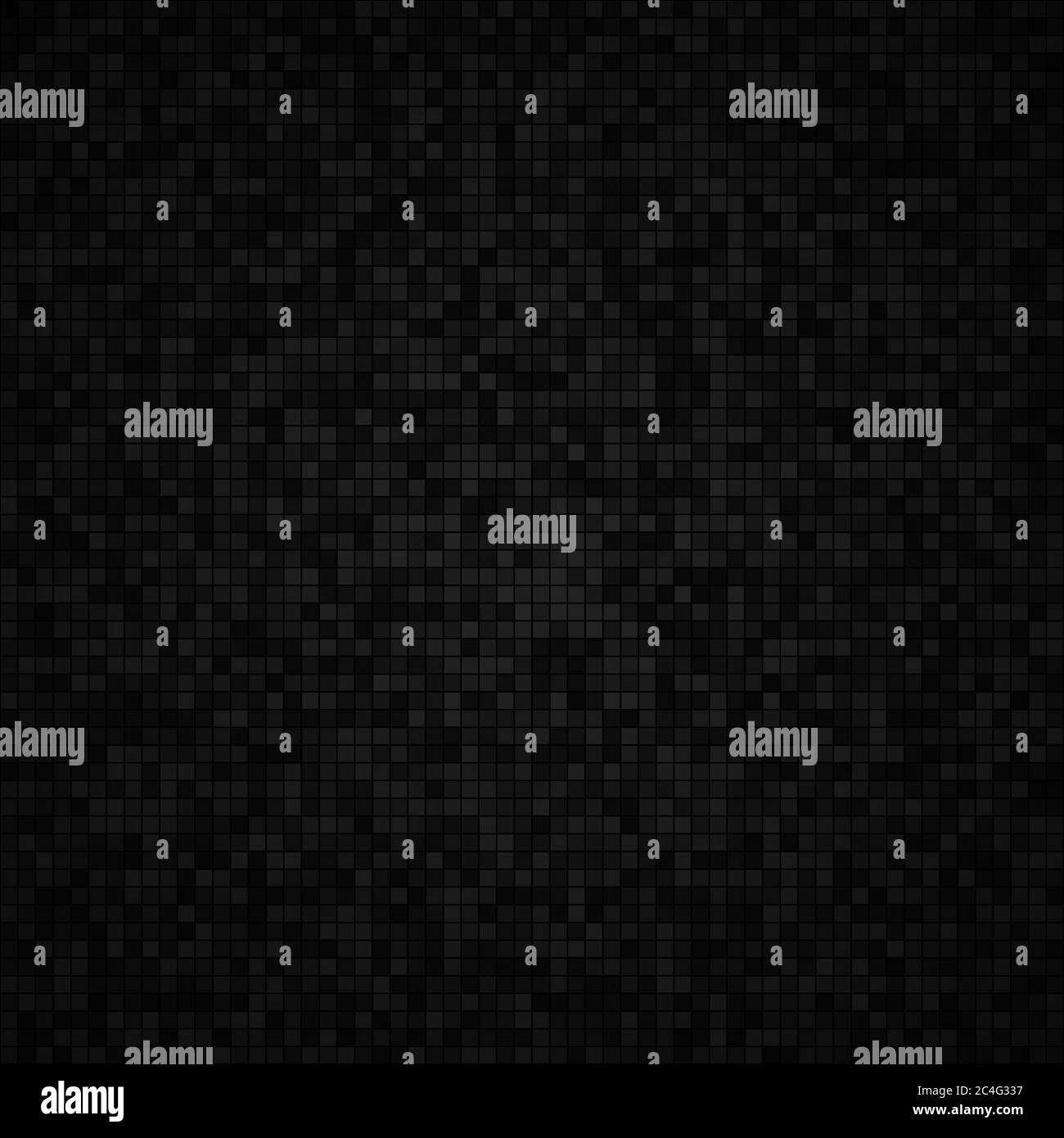 Abstract background of small squares or pixels in black and gray colors ...