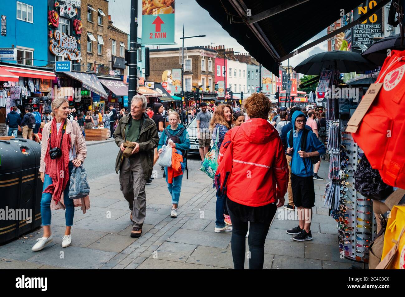 The Camden Town street market in London Stock Photo - Alamy