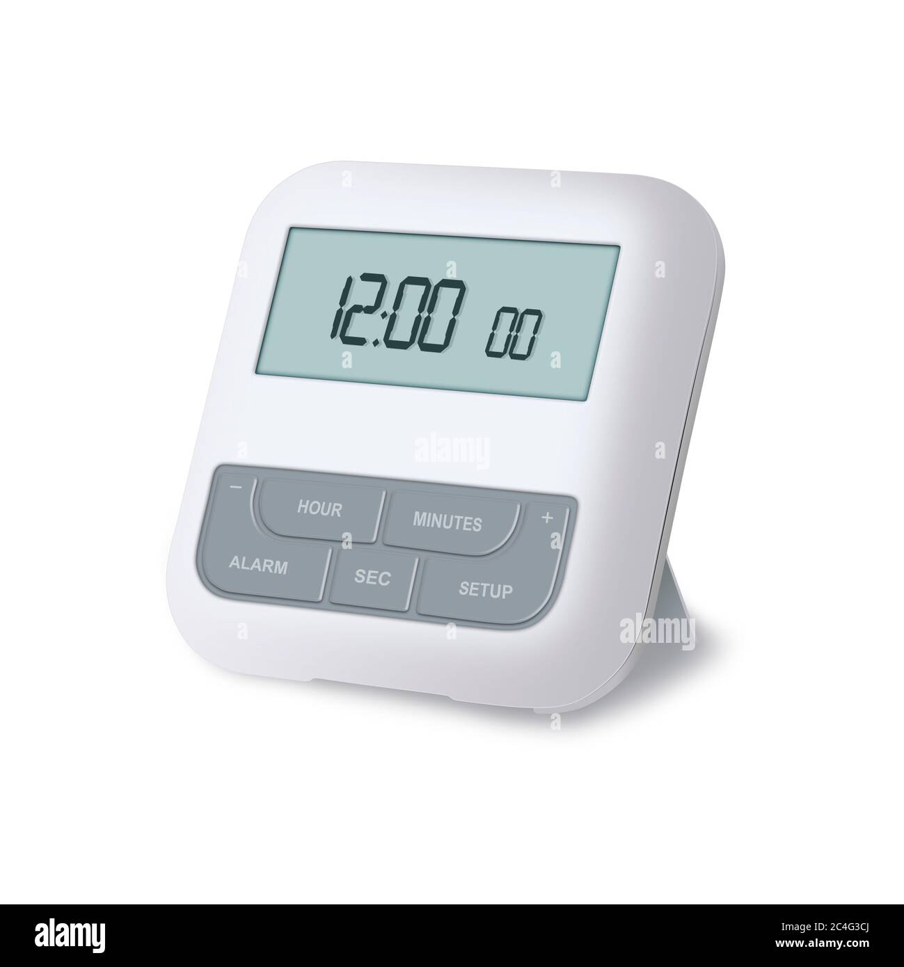 Digital alarm clock Stock Photo