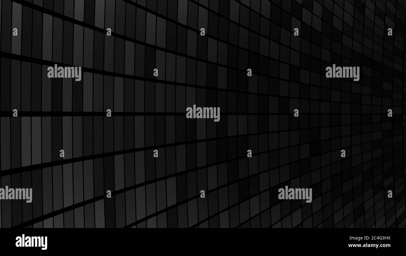Abstract background of small squares or pixels in black and gray colors ...