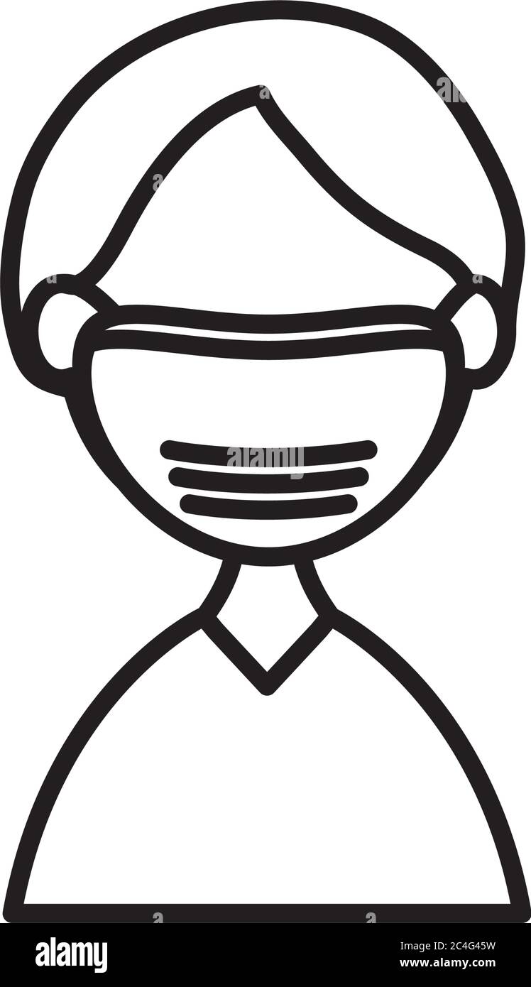 Boy wearing surgical mask Black and White Stock Photos & Images - Alamy