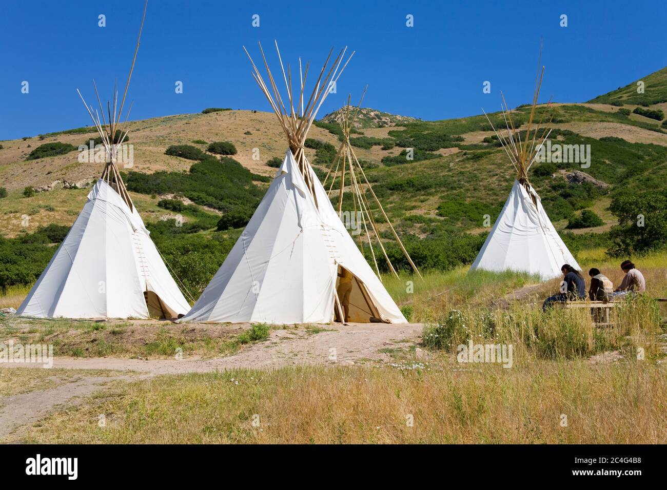 Native American village at This Is The Place Heritage Park, Salt Lake 